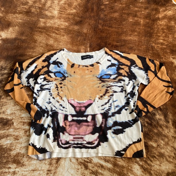 Mink Pink Tiger Print Sweater - Picture 5 of 6